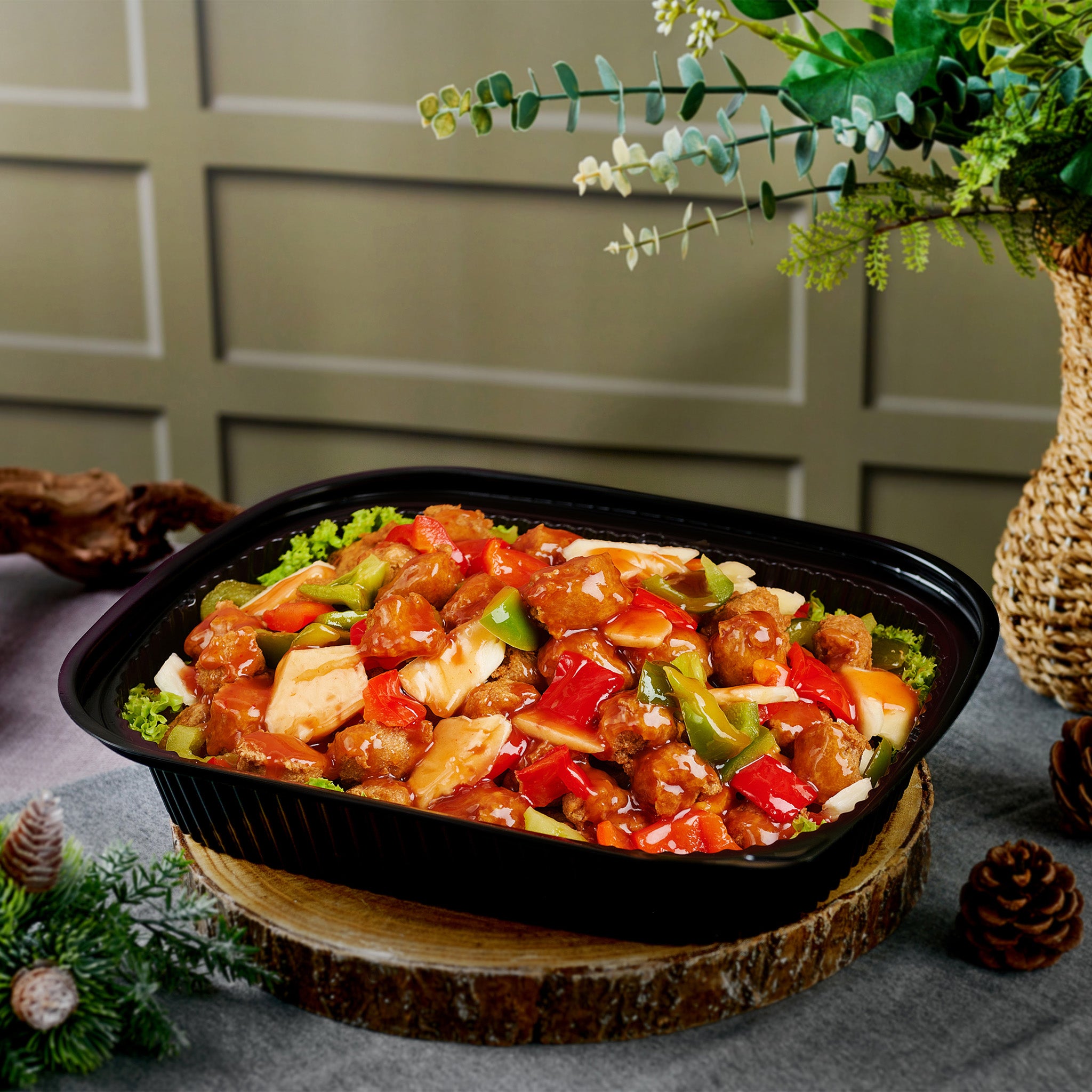 Vegetarian Sweet & Sour Mock Meat